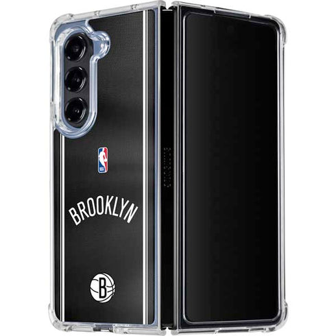 NBA Brooklyn Nets Jersey Galaxy Z Fold5 5G Clear Case